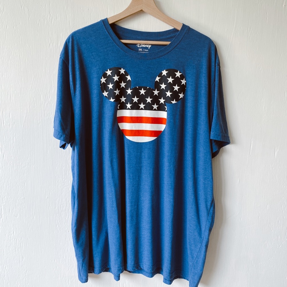 Mickey USA Flag Ears Tee